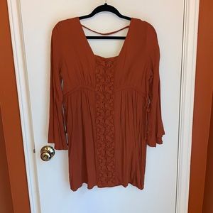 ALTER’D STATE BURNT ORANGE DRESS SIZE S